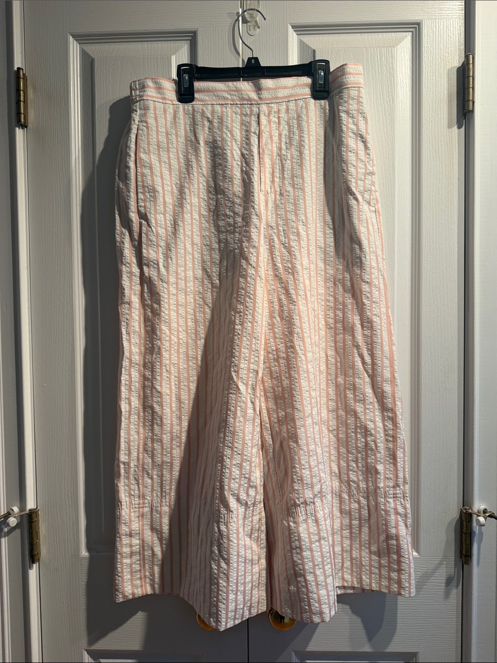 Banana Republic Women's Pink Stripe Seersucker Pants